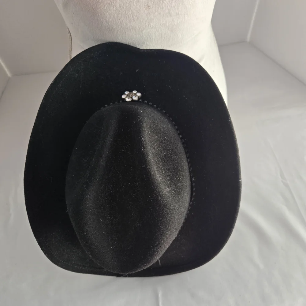 Shyanne Black Cowboy Hat with Crystal Accents‎